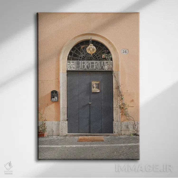 تابلو دکوراتیو درب کتابفروشی اثر هنریکه شنک - نمای روبهرو روی دیوار
