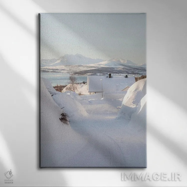تابلو دکوراتیو خیابان های ترومسو، نروژ اثر هنریکه شنک - نمای روبهرو روی دیوار