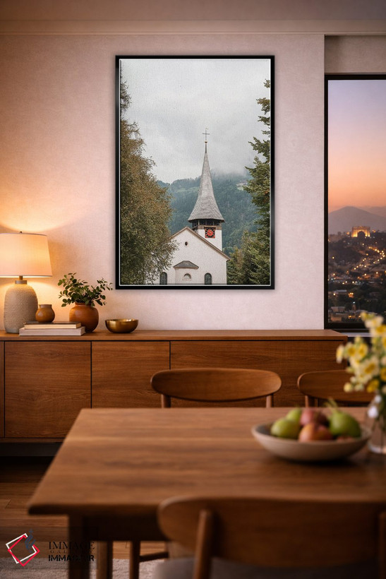 تابلو دکوراتیو Switzerland,کلیسای لاتربرونن، سوئیس اثر هنریکه شنک - D2B