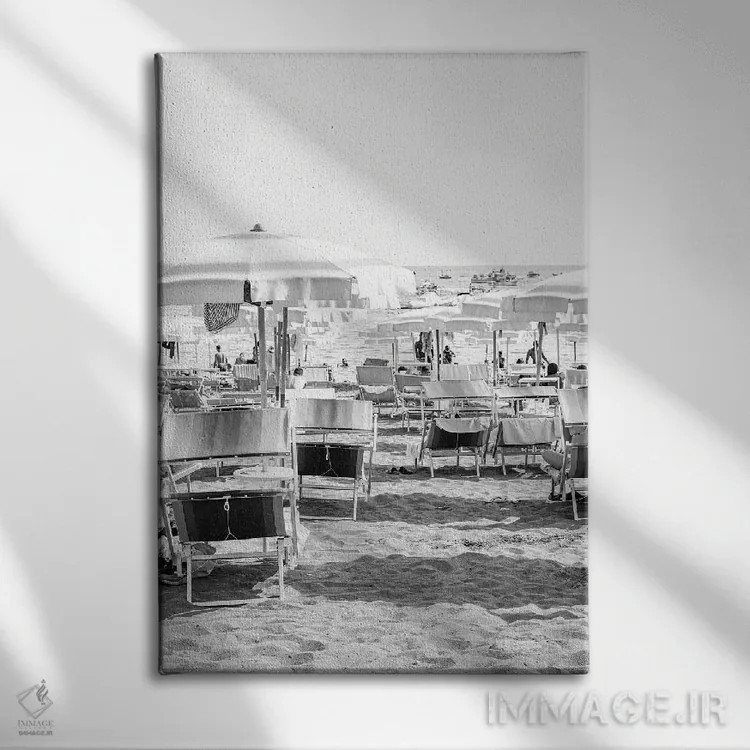 تابلو دکوراتیو ساحل ایتالیایی اثر هنریکه شنک - نمای روبهرو روی دیوار