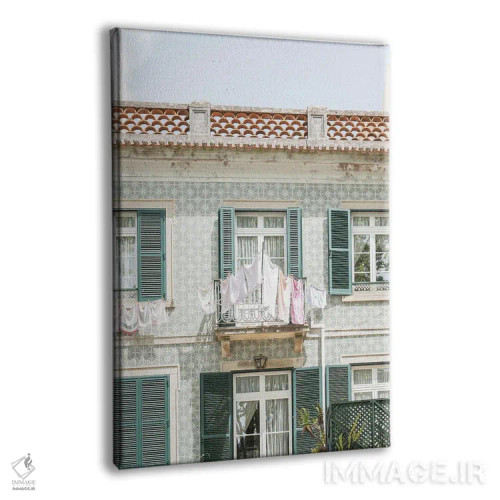 تابلو دکوراتیو روز رختشویی در سینترا اثر هنریکه شنک - نمای پرسپکتیو محصول