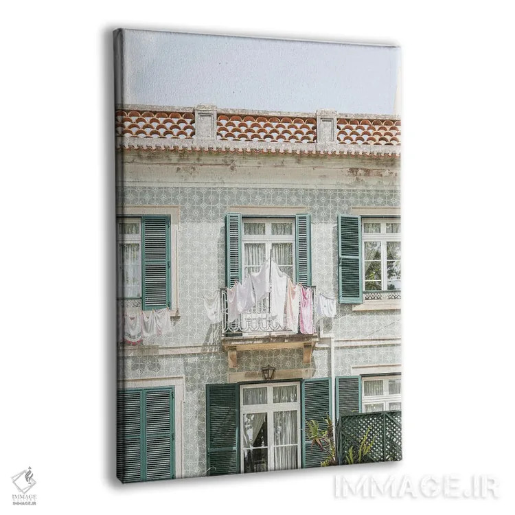 تابلو دکوراتیو روز رختشویی در سینترا اثر هنریکه شنک - نمای پرسپکتیو محصول