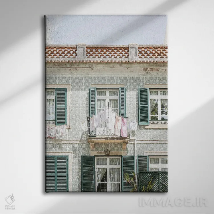 تابلو دکوراتیو روز رختشویی در سینترا اثر هنریکه شنک - نمای روبهرو روی دیوار