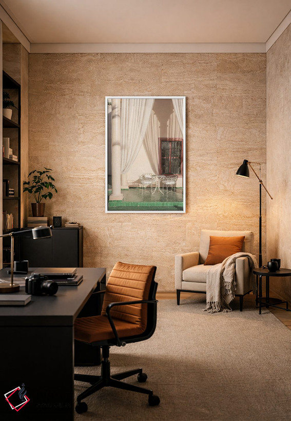 تابلو دکوراتیو تابستان در مراکش اثر هنریکه شنک - D6W