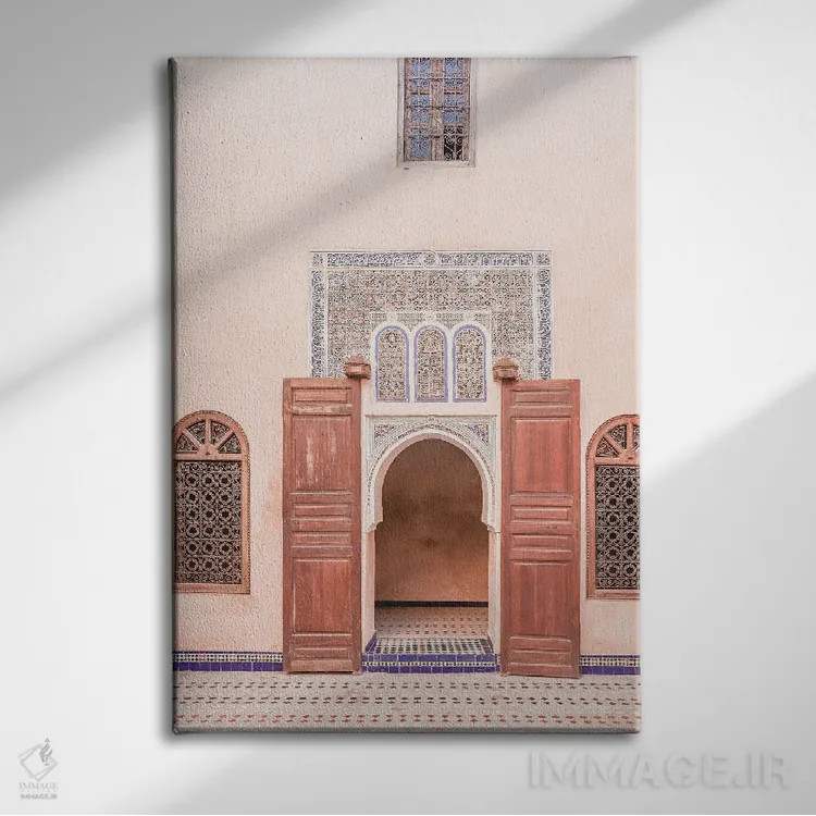 تابلو دکوراتیو درب کاخ باهیا اثر هنریکه شنک - نمای روبهرو روی دیوار