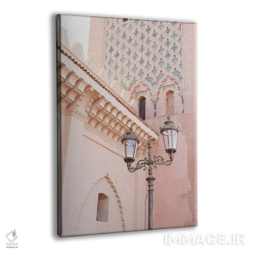 تابلو دکوراتیو معماری صورتی در مراکش اثر هنریکه شنک - نمای پرسپکتیو محصول