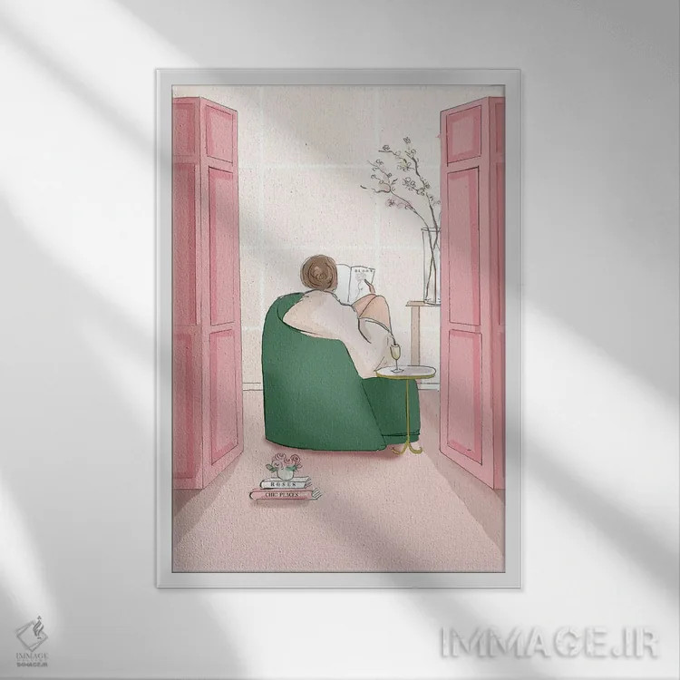 تابلو دکوراتیو بهار در راه است اثر هدر استیلافسن - نمای قابدار سفید