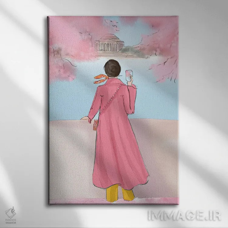 تابلو دکوراتیو آخر هفته در جشنواره گیلاس اثر هدر استیلافسن - نمای روبهرو روی دیوار