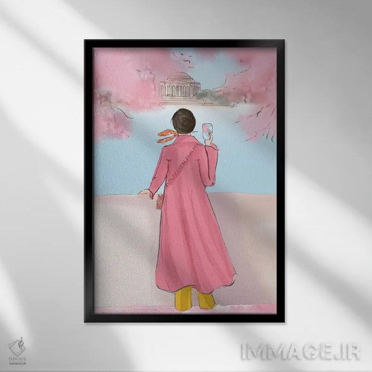 تابلو دکوراتیو آخر هفته در جشنواره گیلاس اثر هدر استیلافسن - نمای قابدار مشکی