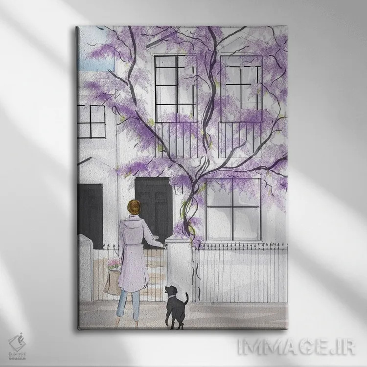 تابلو دکوراتیو آخر هفته در کنسینگتون اثر هدر استیلافسن - نمای روبهرو روی دیوار