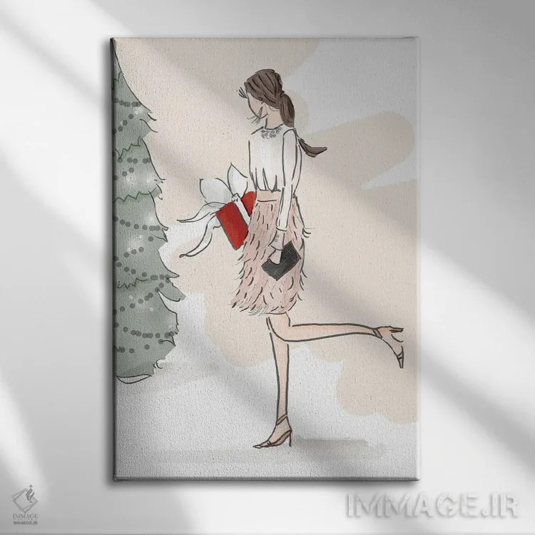 تابلو دکوراتیو کریسمس اثر هدر استیلافسن - نمای روبهرو روی دیوار