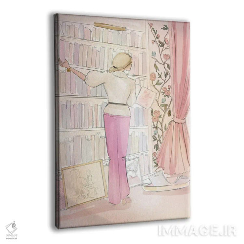 تابلو دکوراتیو در کتابخانه رز اثر هدر استیلافسن - نمای پرسپکتیو محصول