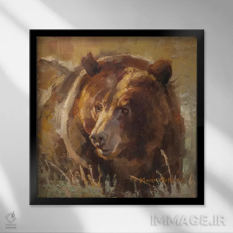 تابلو دکوراتیو گریز اثر مارک مک کنا - نمای قابدار مشکی