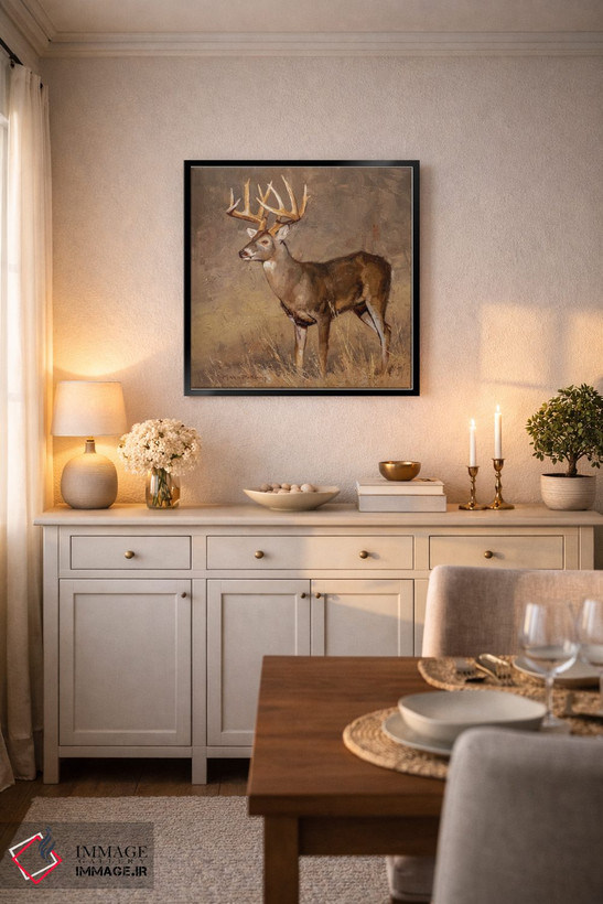 تابلو دکوراتیو بی رقیب اثر مارک مک کنا - D6B