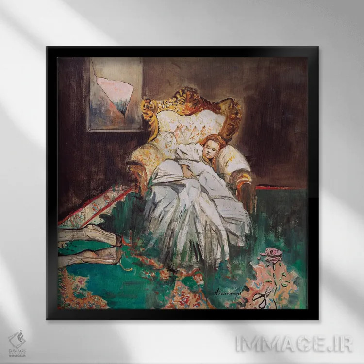 تابلو دکوراتیو آشکار کردن خشونت اثر مارینا کوتسو سپیرو - نمای قابدار مشکی