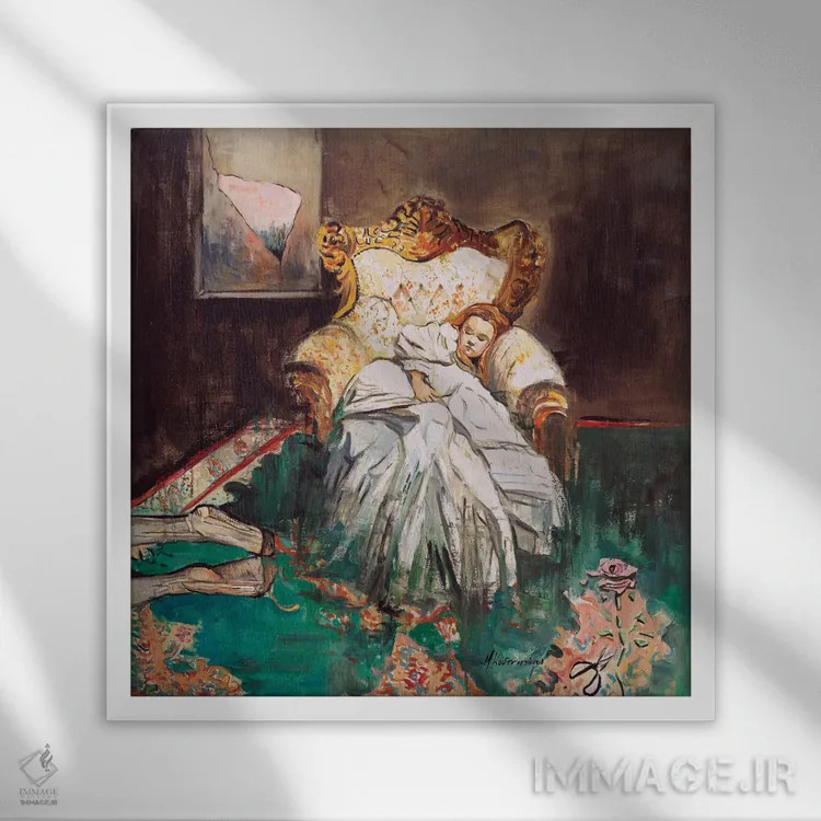 تابلو دکوراتیو آشکار کردن خشونت اثر مارینا کوتسو سپیرو - نمای قابدار سفید