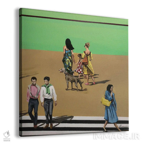 تابلو دکوراتیو پیاده روی اثر مارینا کوتسو سپیرو - نمای پرسپکتیو محصول
