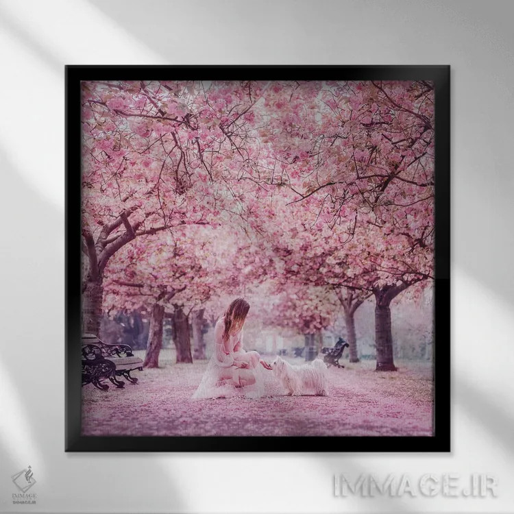 تابلو دکوراتیو "نمای ایده آل" اثر هوبوپیبا - نمای قابدار مشکی