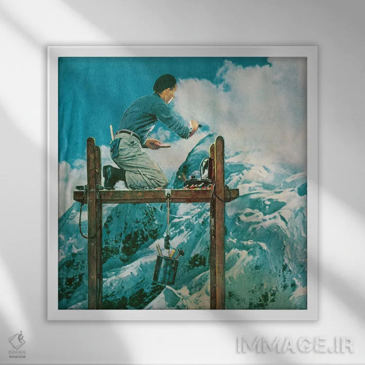 تابلو دکوراتیو "نقاش" اثر ماتیوله - نمای قابدار سفید
