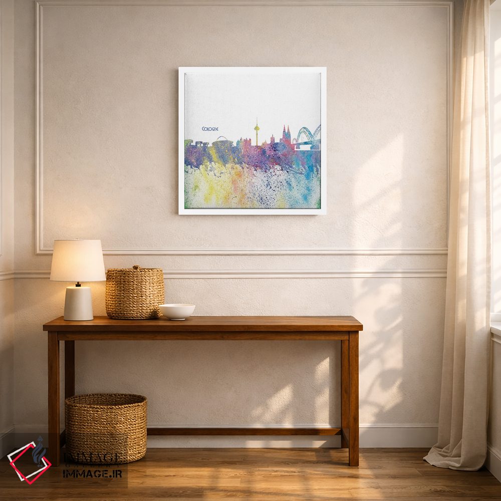 تابلو دکوراتیو نمای سیلوئت کلن آلمان به سبک ایمپرسیونیسم اثر مارکوس و مارتینا بلیشنر - D5W