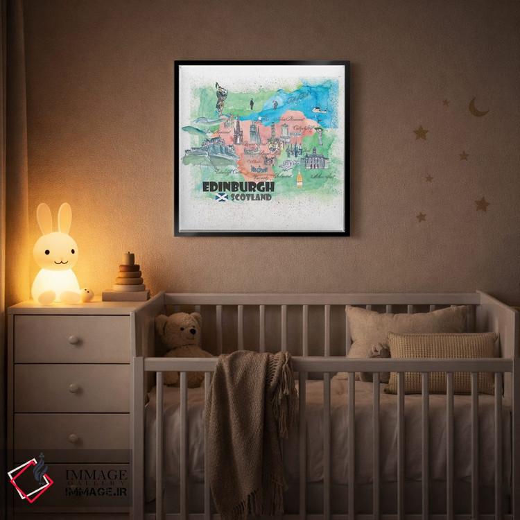 تابلو دکوراتیو اباوربورگ اسکاتلند - پوستر سفر اثر مارکوس و مارتینا بلیشنر - D4B
