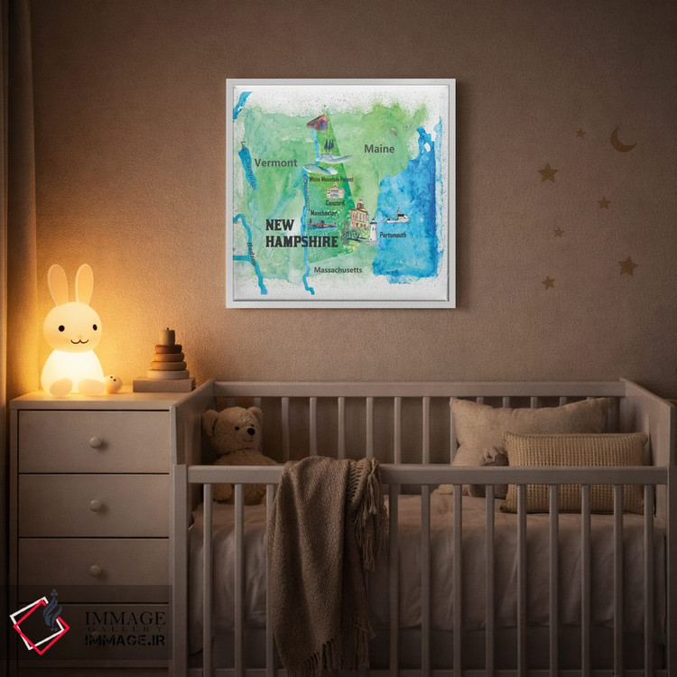 تابلو دکوراتیو پوستر سفر ایالت نیوهمپشایر ایالات متحده اثر مارکوس و مارتینا بلیشنر - D4W