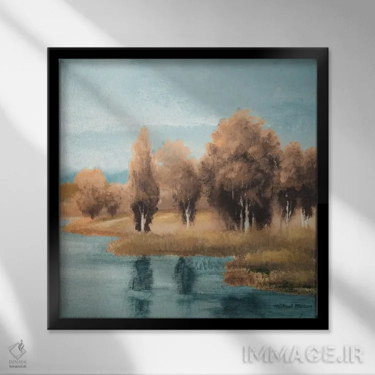 تابلو دکوراتیو "درخشش طبیعت II" اثر مایکل مارکون - نمای قابدار مشکی