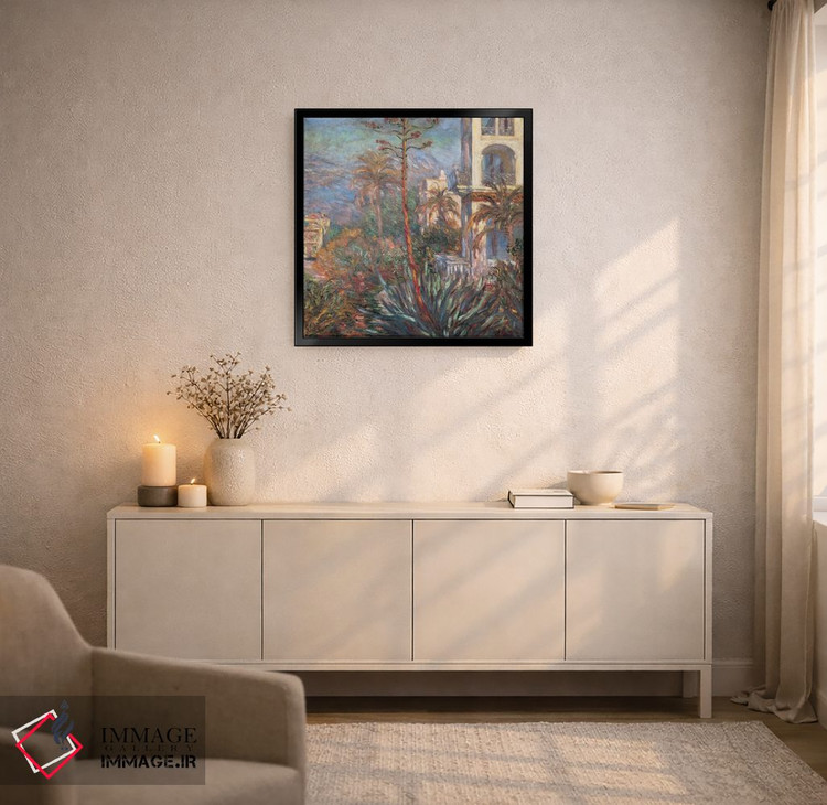 تابلو کلاسیک ویلاها در بردیگرا اثر کلود مونه - D6B