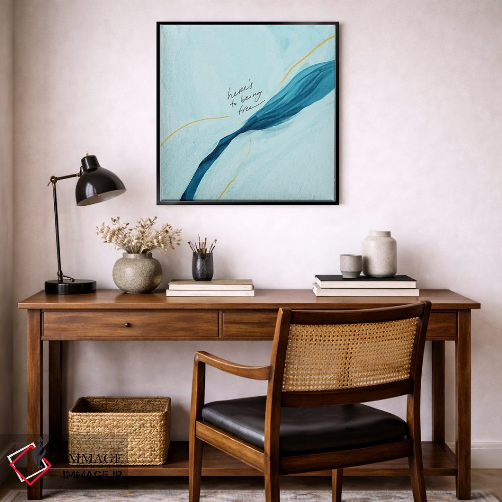تابلو مینیمال به آزادی بودن اثر مورگان هارپر نیکولز - D6B