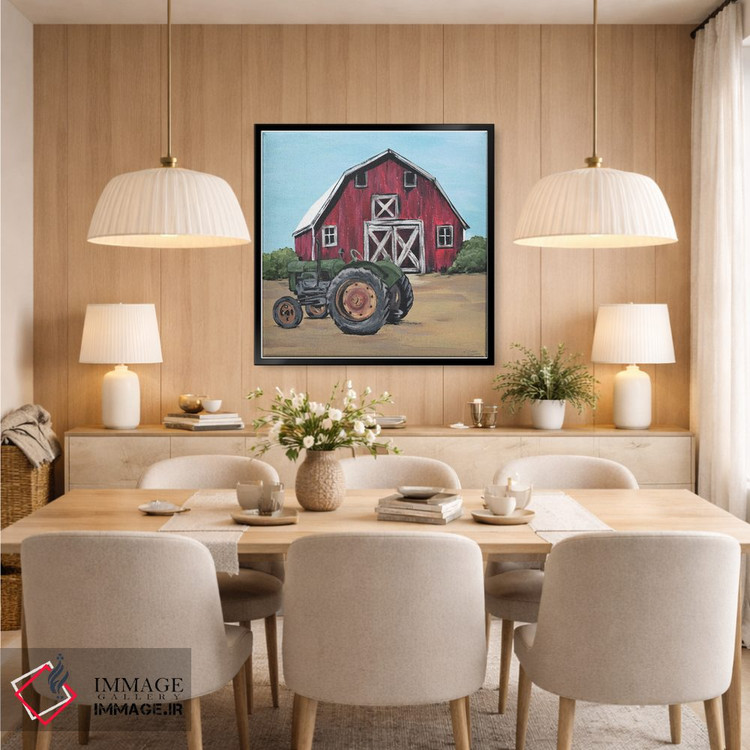 تابلو دکوراتیو پارکش کن در حیاط مزرعه اثر میشل نورمن - D6B