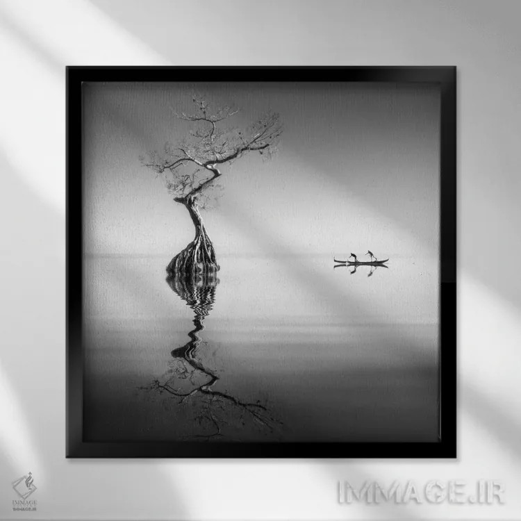تابلو دکوراتیو آرمونیا اثر موایسس لوی - نمای قابدار مشکی