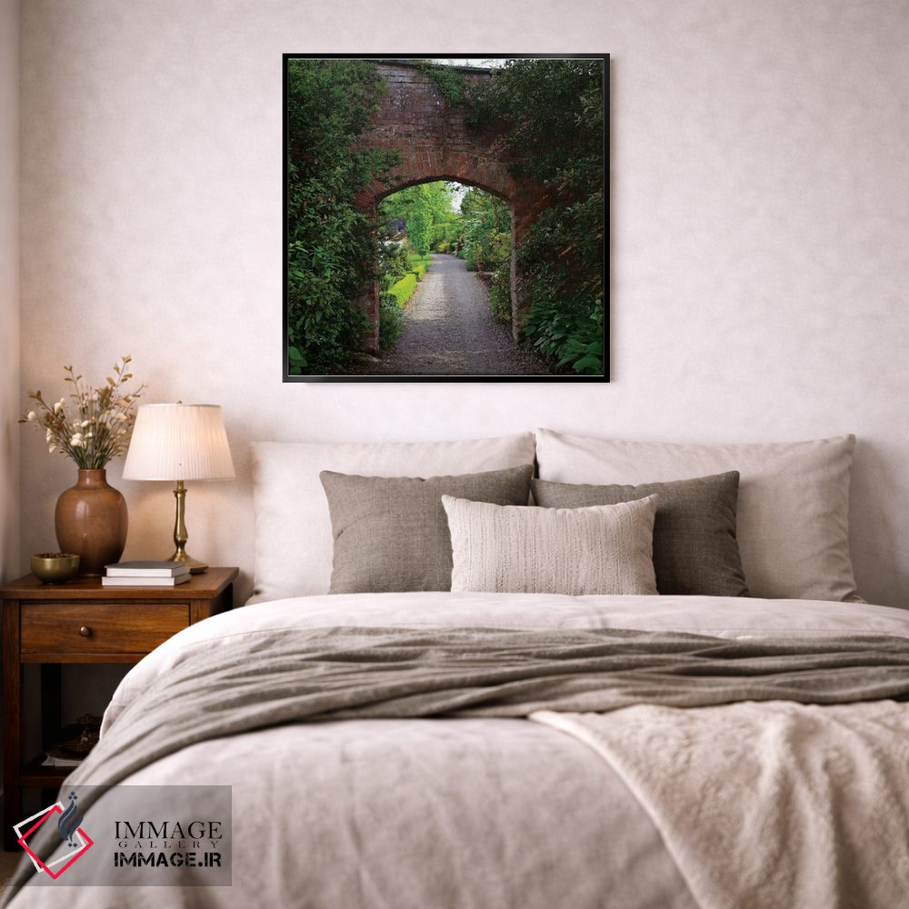 تابلو دکوراتیو The Dromoland Castle Very Green Walled Garden Path Through… اثر مریلین پارور - D3B