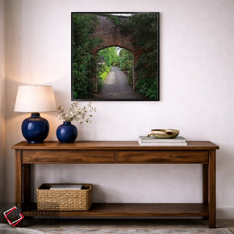 تابلو دکوراتیو The Dromoland Castle Very Green Walled Garden Path Through… اثر مریلین پارور - D4B