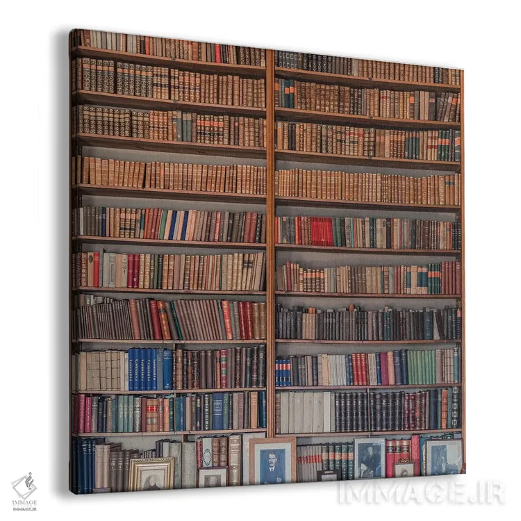 تابلو مدرن کتابخانه من اثر میرسلاو - نمای پرسپکتیو محصول