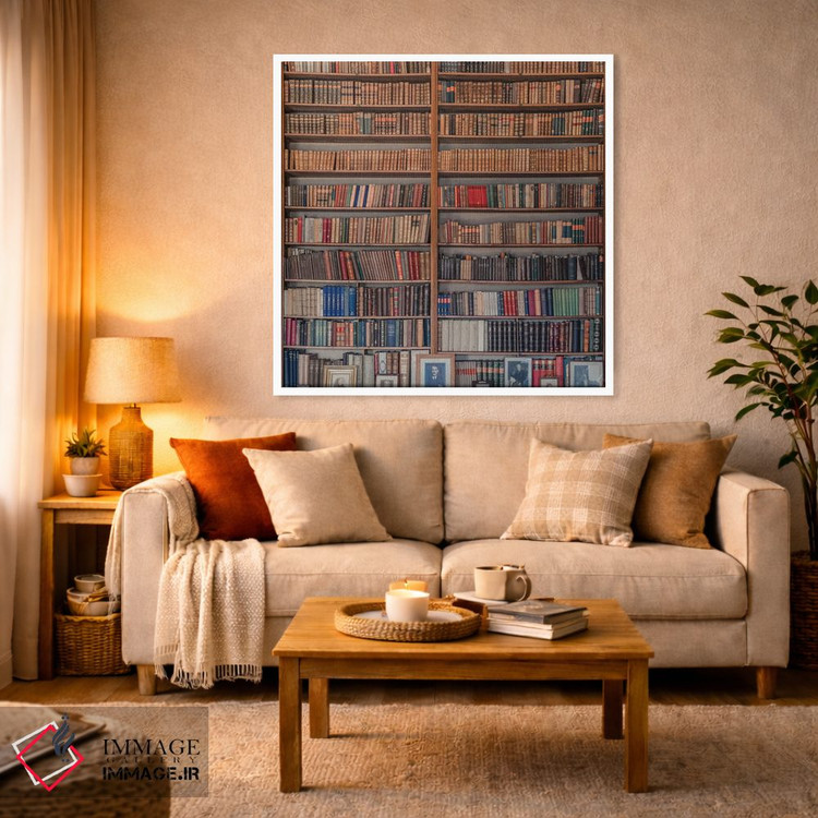 تابلو مدرن کتابخانه من اثر میرسلاو - D2W