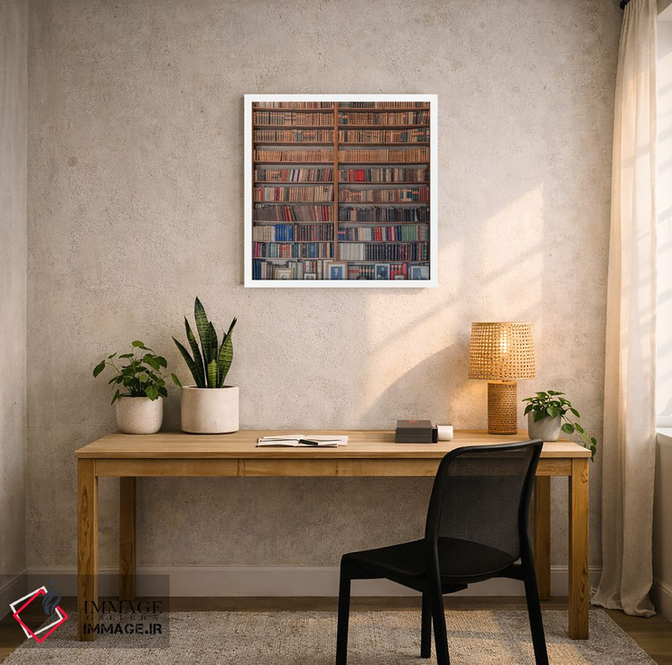 تابلو مدرن کتابخانه من اثر میرسلاو - D4W
