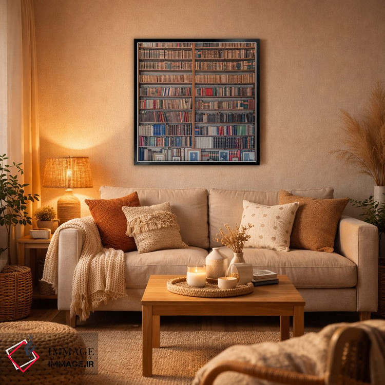 تابلو مدرن کتابخانه من اثر میرسلاو - D6B