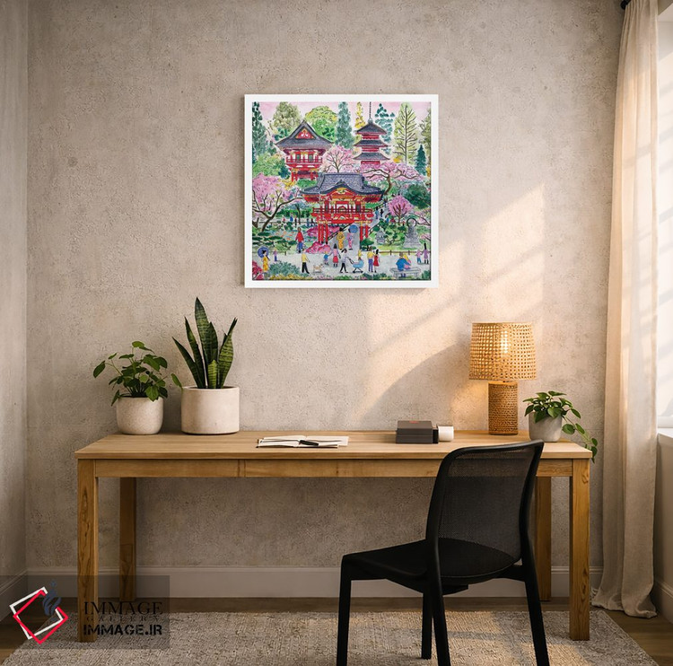 تابلو دکوراتیو باغ چای اثر مایکل استورینگس - D5W