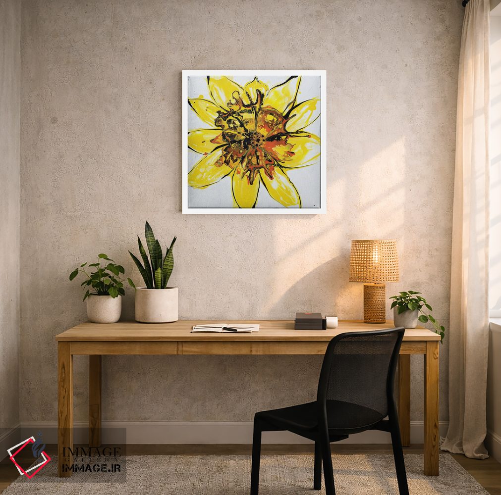 تابلو انتزاعی گدازه داغ اثر مارینا استریاکووا - D6W