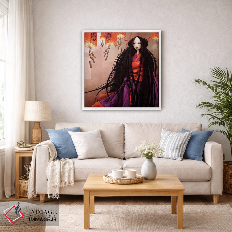 تابلو دکوراتیو رنگ ماه اثر میستگری - D6W