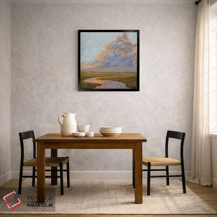 تابلو دکوراتیو ابرهای رعدآلود بالای مرداب اثر آپریل موفات - D3B