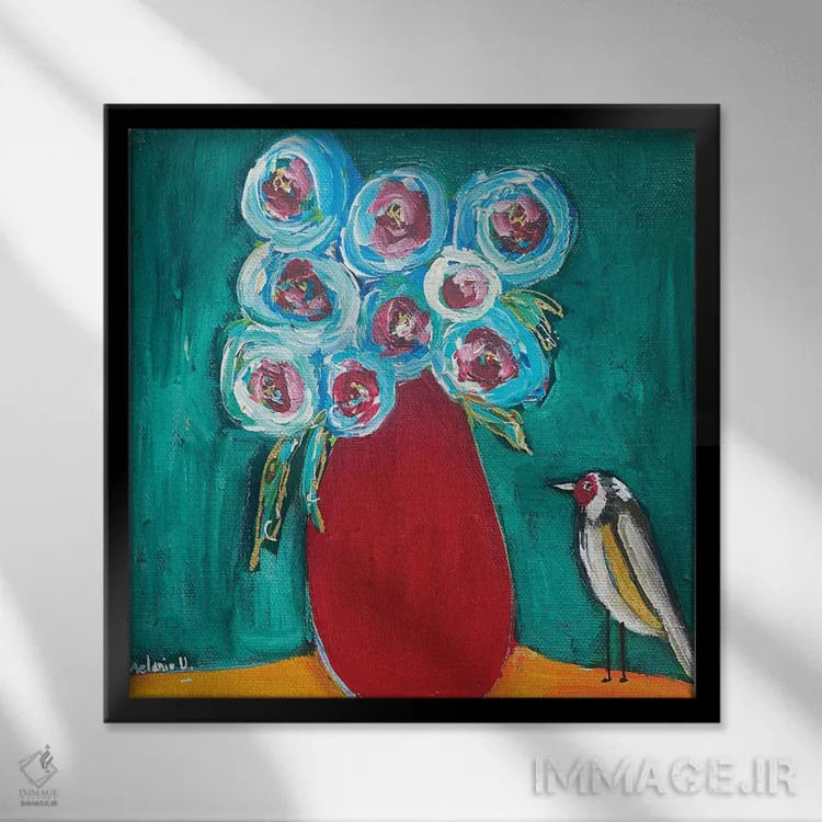 تابلو دکوراتیو به درخشش ادامه بده اثر ملانی سان شاین آندروود - نمای قابدار مشکی
