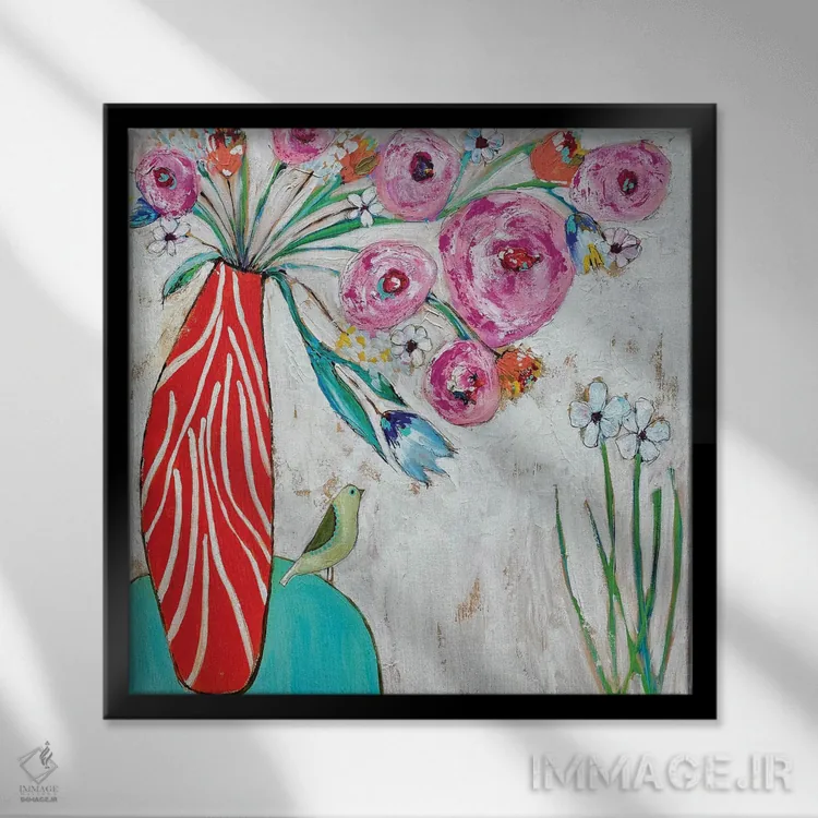 تابلو دکوراتیو دنبال روشنایی برو اثر ملانی سان شاین آندروود - نمای قابدار مشکی