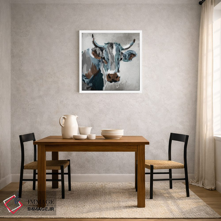تابلو مدرن نگاه گاو اثر میلی ویلا - D2W