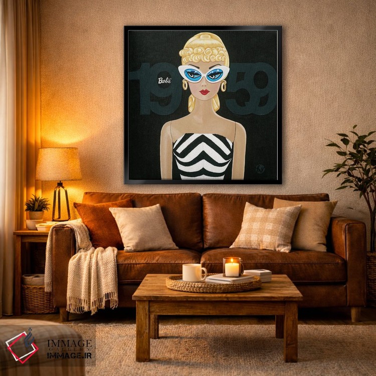 تابلو دکوراتیو عروسک باربی من ۱۹۵۹ اثر میشل ولا - D2B