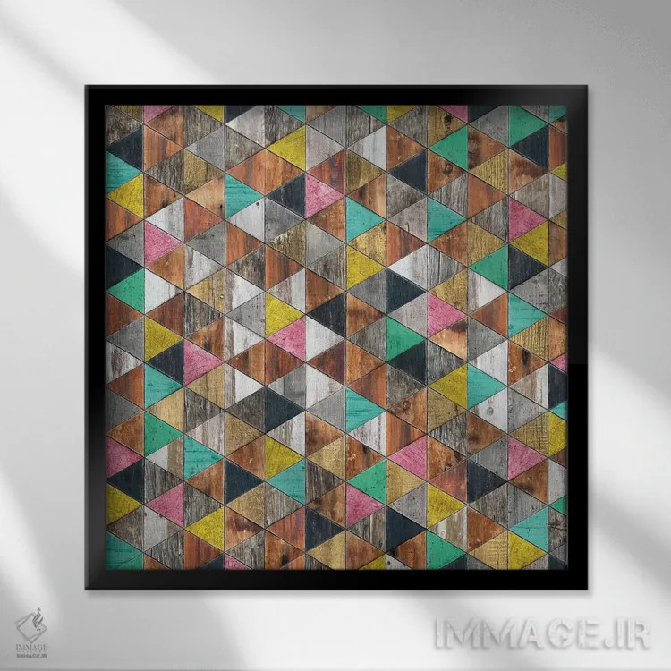 تابلو انتزاعی شبی شیک نوردیک اثر دیه گو تیریگال - نمای قابدار مشکی