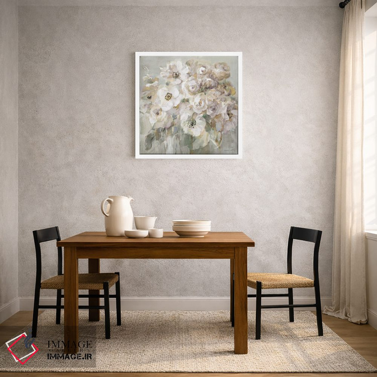 تابلو انتزاعی دسته گل سرخ گونه اثر دان هوی نای - D3W