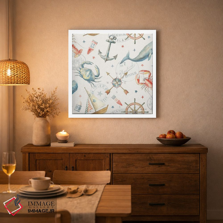 تابلو دکوراتیو طرح کیسه آرد دریایی ۱ اثر دان هوی نای - D3W