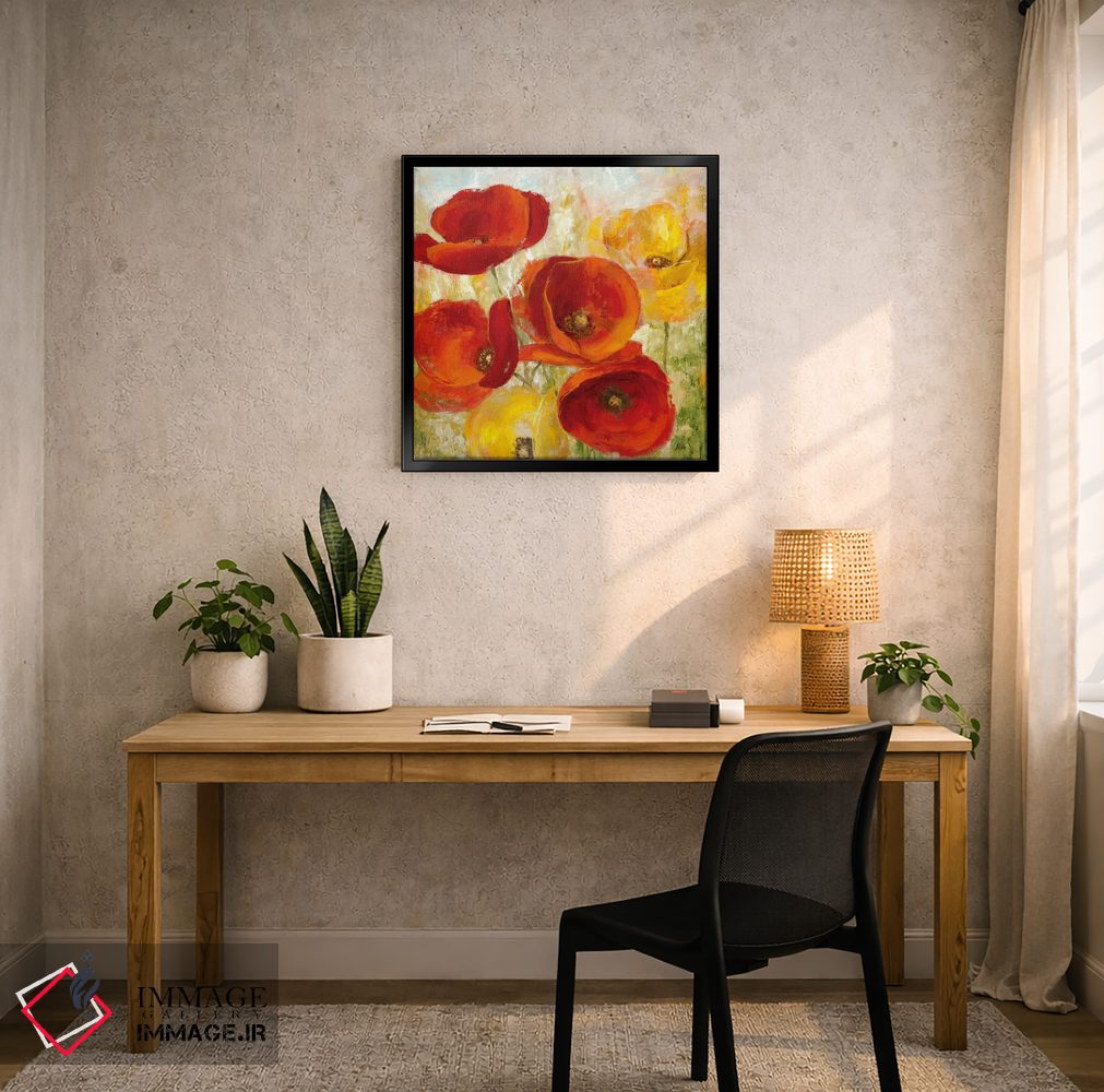 تابلو دکوراتیو چمنزار شکوفا I اثر نان - D5B