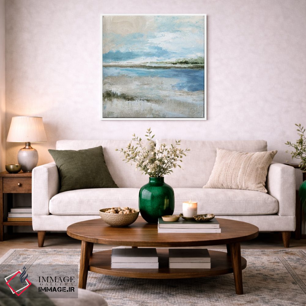 تابلو مینیمال خلیج منحنی اثر نان - D3W